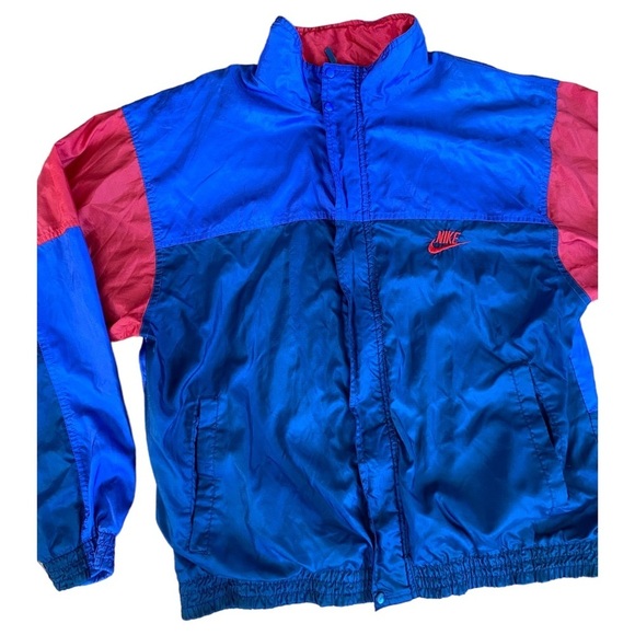 VNTG 80s NIKE COLORBLOCK WINDBREAKER FULL ZIP IN ABSOLUTELY AMAZING CONDITION - Picture 6 of 10